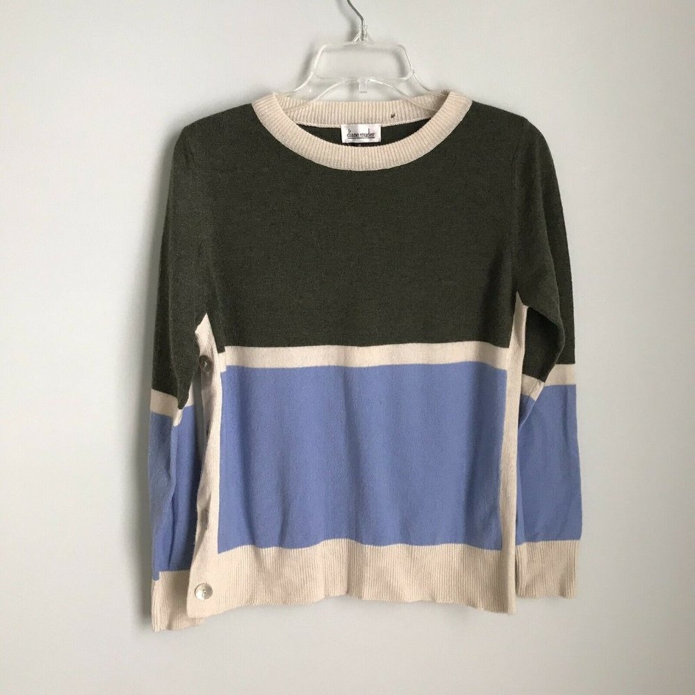 New Diane Snyder Cashmere Button Side Sweater
